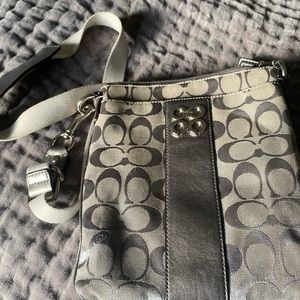 Gray Coach Crossbody Bag